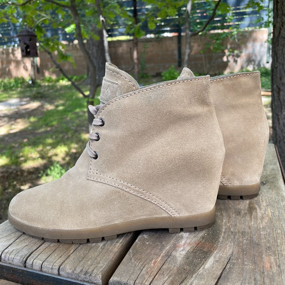 Prada Sport Hidden Wedge Desert Ankle Booties